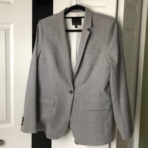 Banana Republic light gray one-button blazer